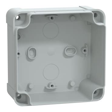 schneider junction box ip66|PC box IP66 IK08 RAL7035 Int.H105W105D55 .